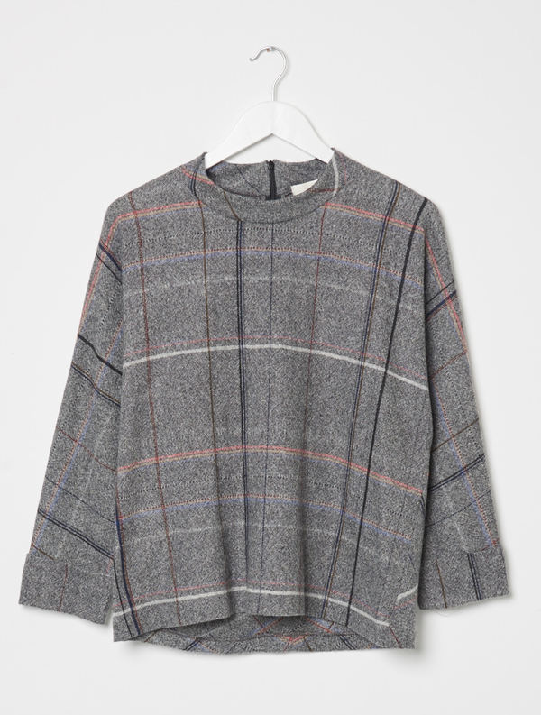 Stephan Schneider Plaid Pendulum Top Stephan Schneider Plaid Pendulum Top