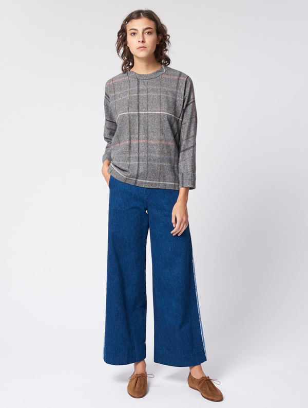 Stephan Schneider Plaid Pendulum Top Stephan Schneider Plaid Pendulum Top