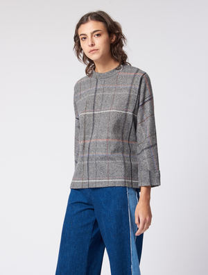 Stephan Schneider Plaid Pendulum Top Stephan Schneider Plaid Pendulum Top