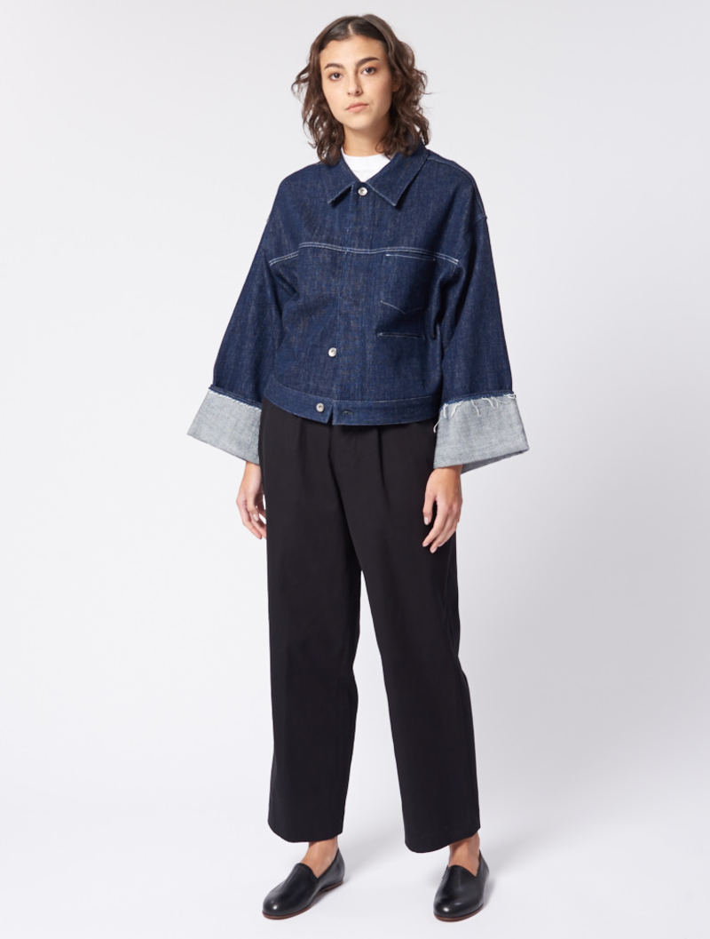 KURO Chore Denim Jacket サイズ0 Charlie May X Kuro Chore Denim Jacket | Garmentory