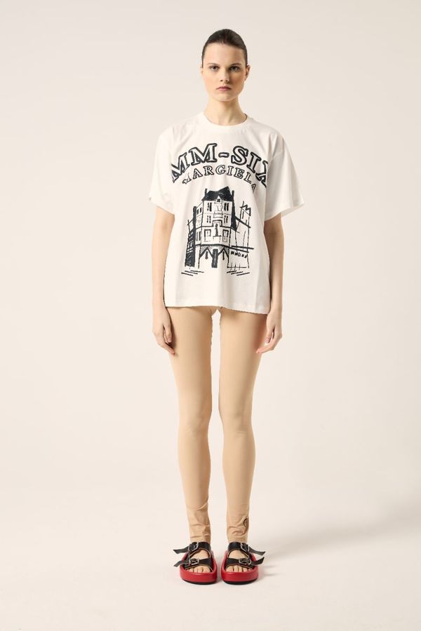 MM6 Maison Margiela Graphic print T-shirt - White | Garmentory