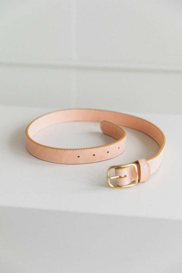 LINDQUIST Simple Belt 1 in Leather Brown main image 1