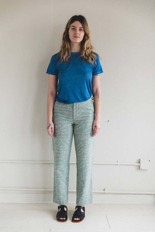 トップス Baserange Heart Short Sleeve Isatis Blue Baserange TEE SHIRT - ISATIS BLUE | Garmentory