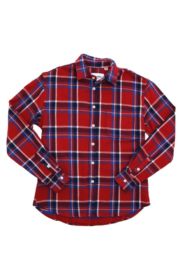 Corridor Blanket Plaid Shirt - Red Corridor Blanket Plaid Shirt - Red