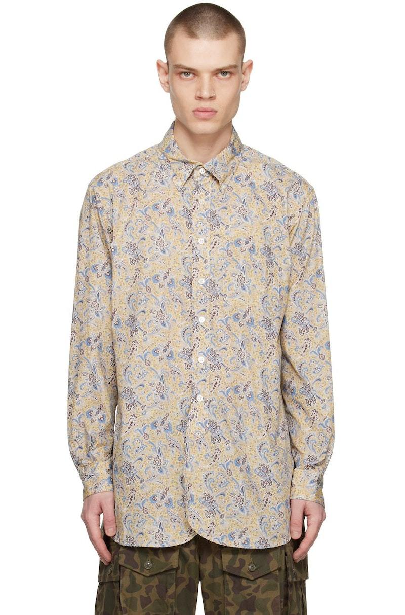 Engineered Garments 19th Century BD Shirt - Yellow/Blue | Garmentory
