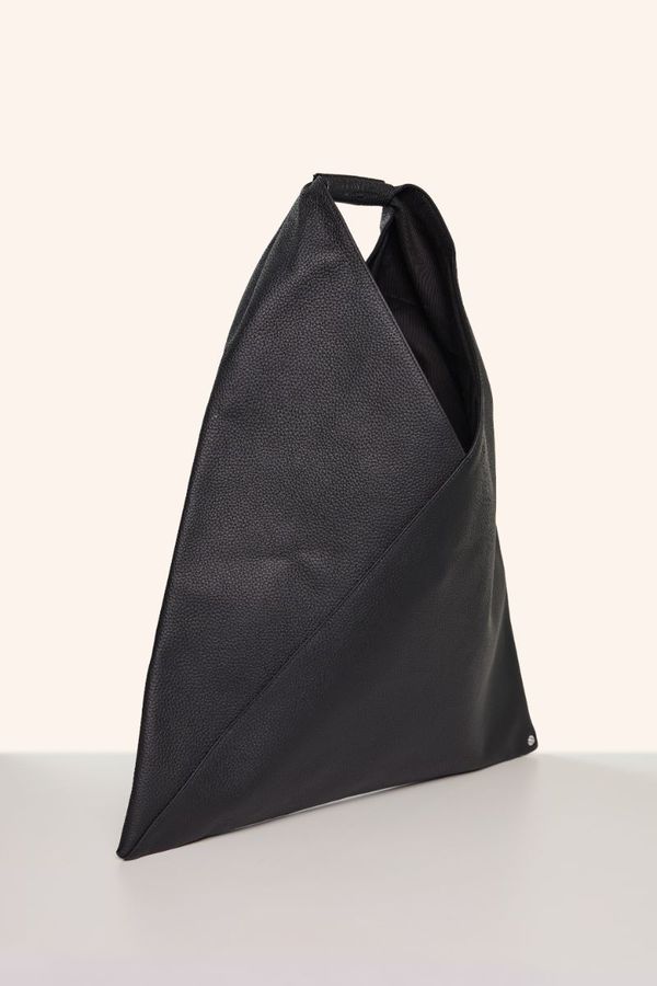 MM6 MAISON MARGIELA Japanese grainy leather bag - Black | Garmentory