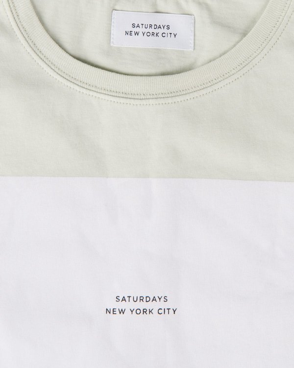 Saturdays NYC Logo Rectangle Long Sleeve Tee Saturdays NYC Logo Rectangle Long Sleeve Tee