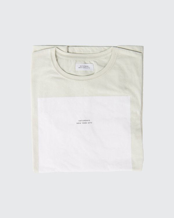 Saturdays NYC Logo Rectangle Long Sleeve Tee Saturdays NYC Logo Rectangle Long Sleeve Tee