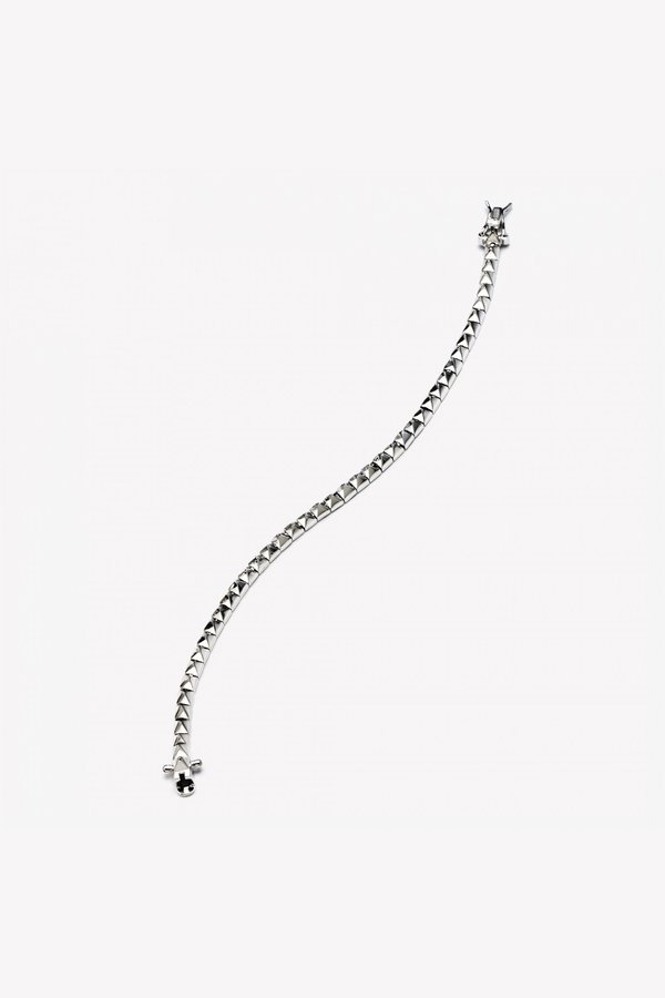 Eddie Borgo Silver Pyramid Tennis Bracelet Eddie Borgo Silver Pyramid Tennis Bracelet