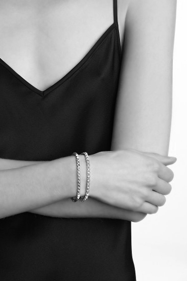 Eddie Borgo Silver Pyramid Tennis Bracelet Eddie Borgo Silver Pyramid Tennis Bracelet