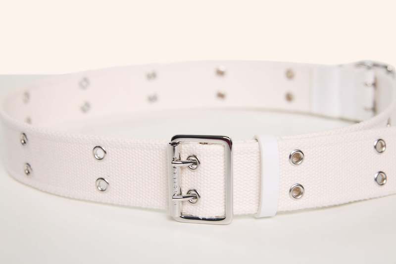 MM6 Maison Margiela Double Belt - White | Garmentory