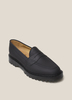 Solovair x YMC Greasy Leather Penny Loafer - Black - Thumbnail 2