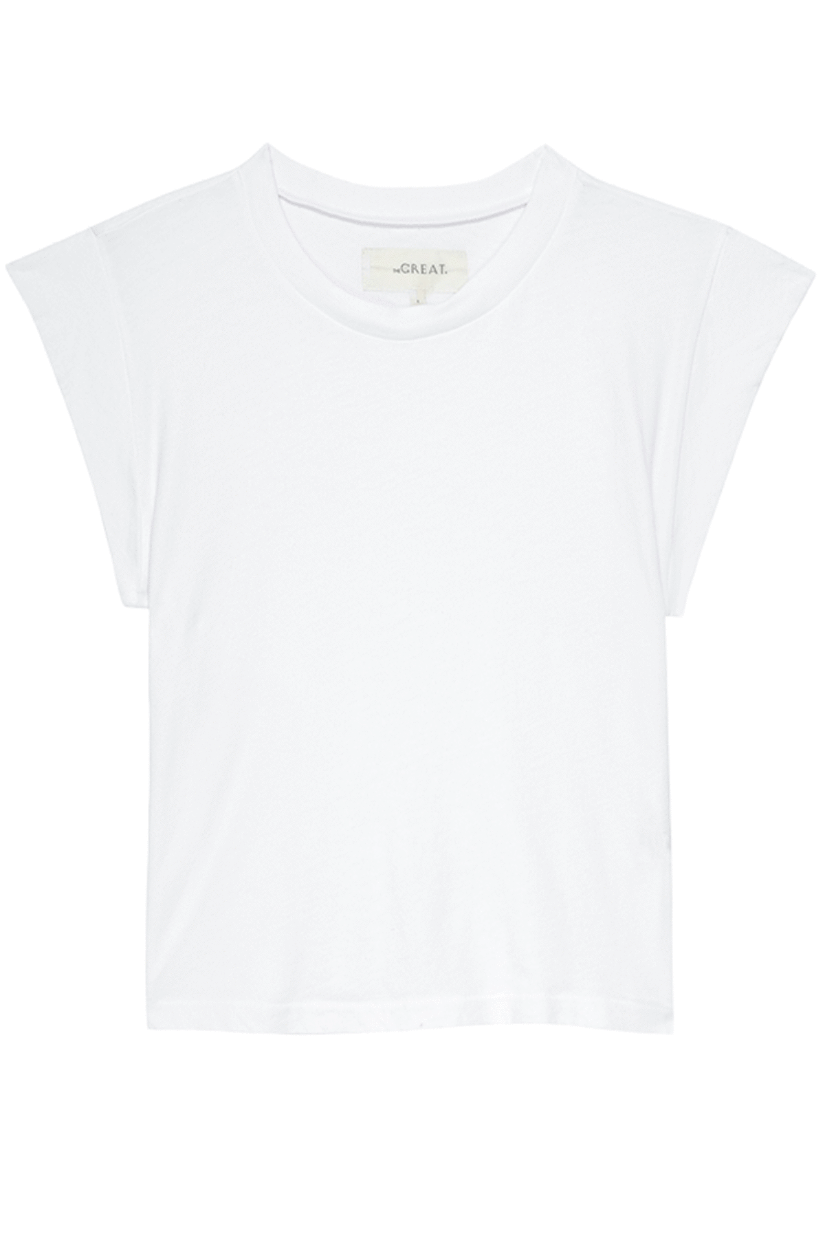 The Peak Shoulder Tee - White main image 0