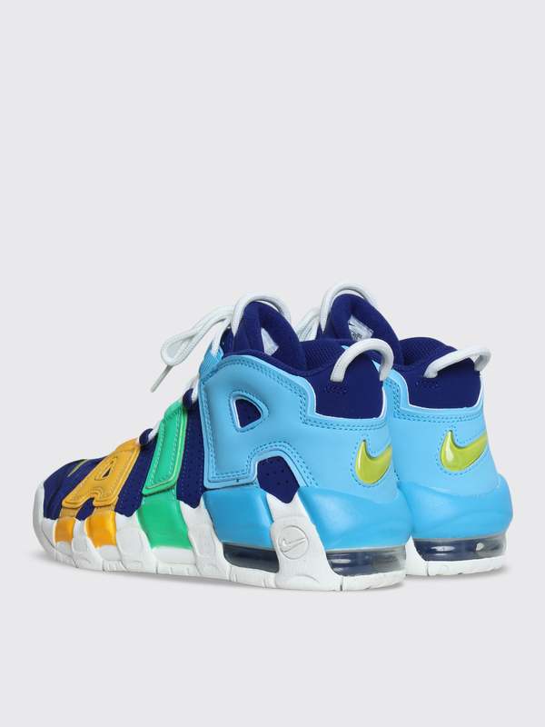 blue and yellow uptempos