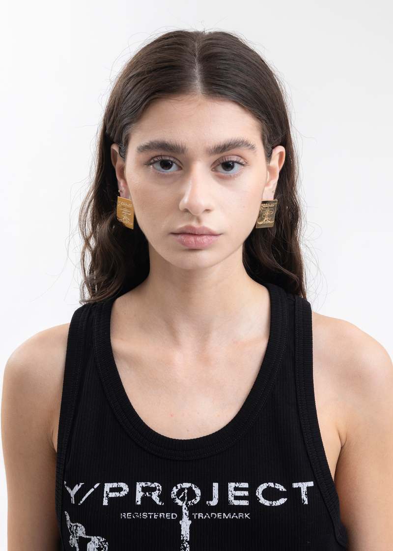 Y/project Single Mini Paris' Best Earring - Gold 