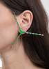Y/project Single Helix Y Earring - Lime/Silver  - Thumbnail 4