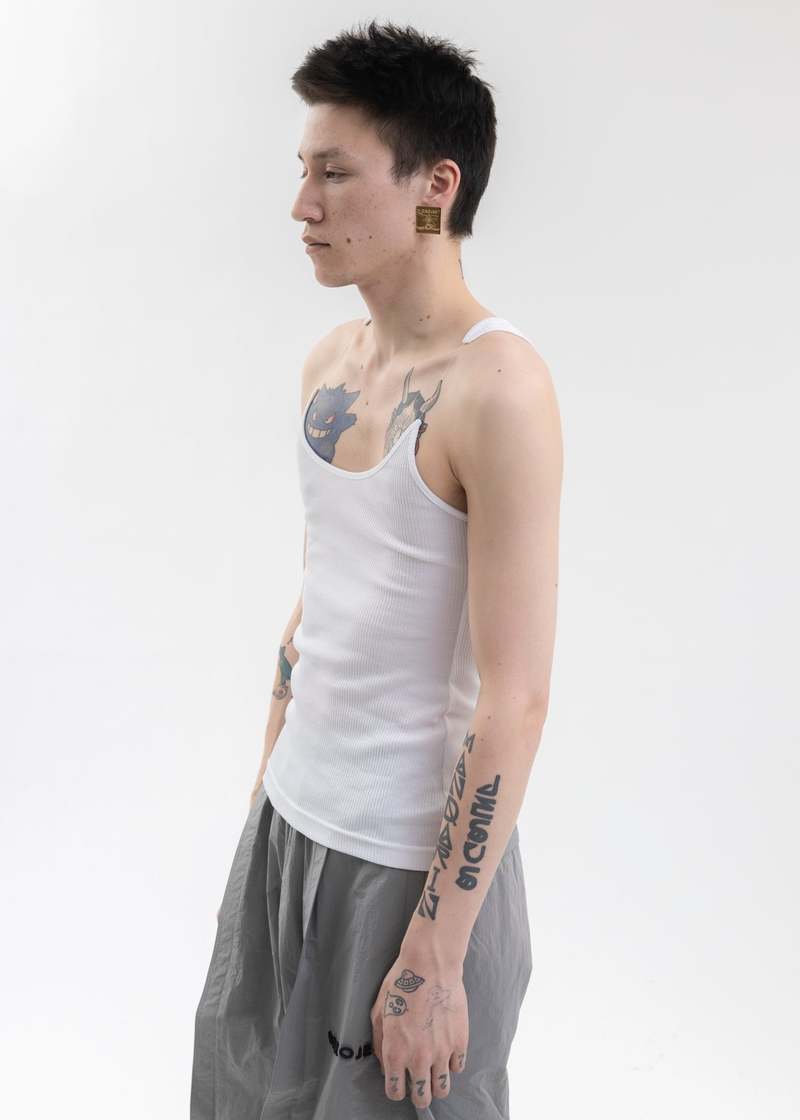 Y/PROJECT ホワイト タンクトップ Y/Project White Invisible Strap Tank Top Y/Project