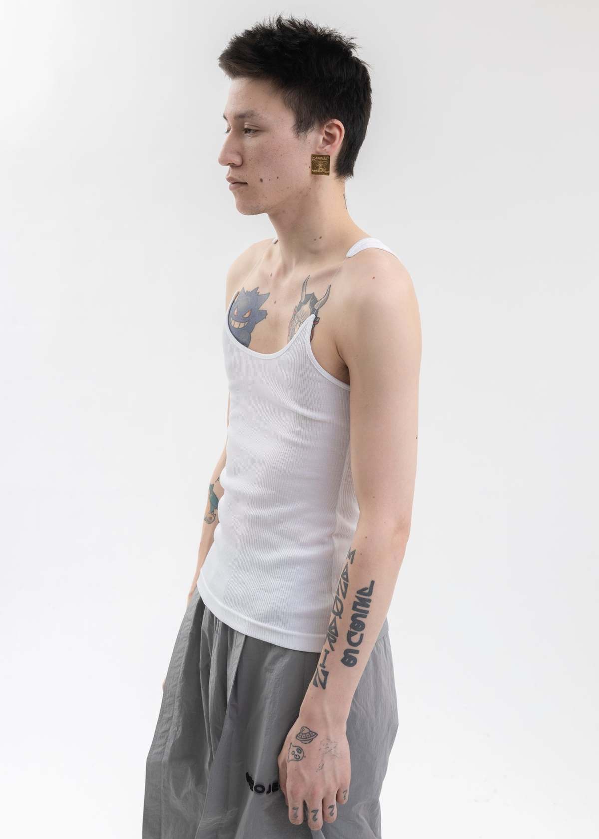 Y/project WHITE INVISIBLE STRAP TANK TOP - White | Garmentory