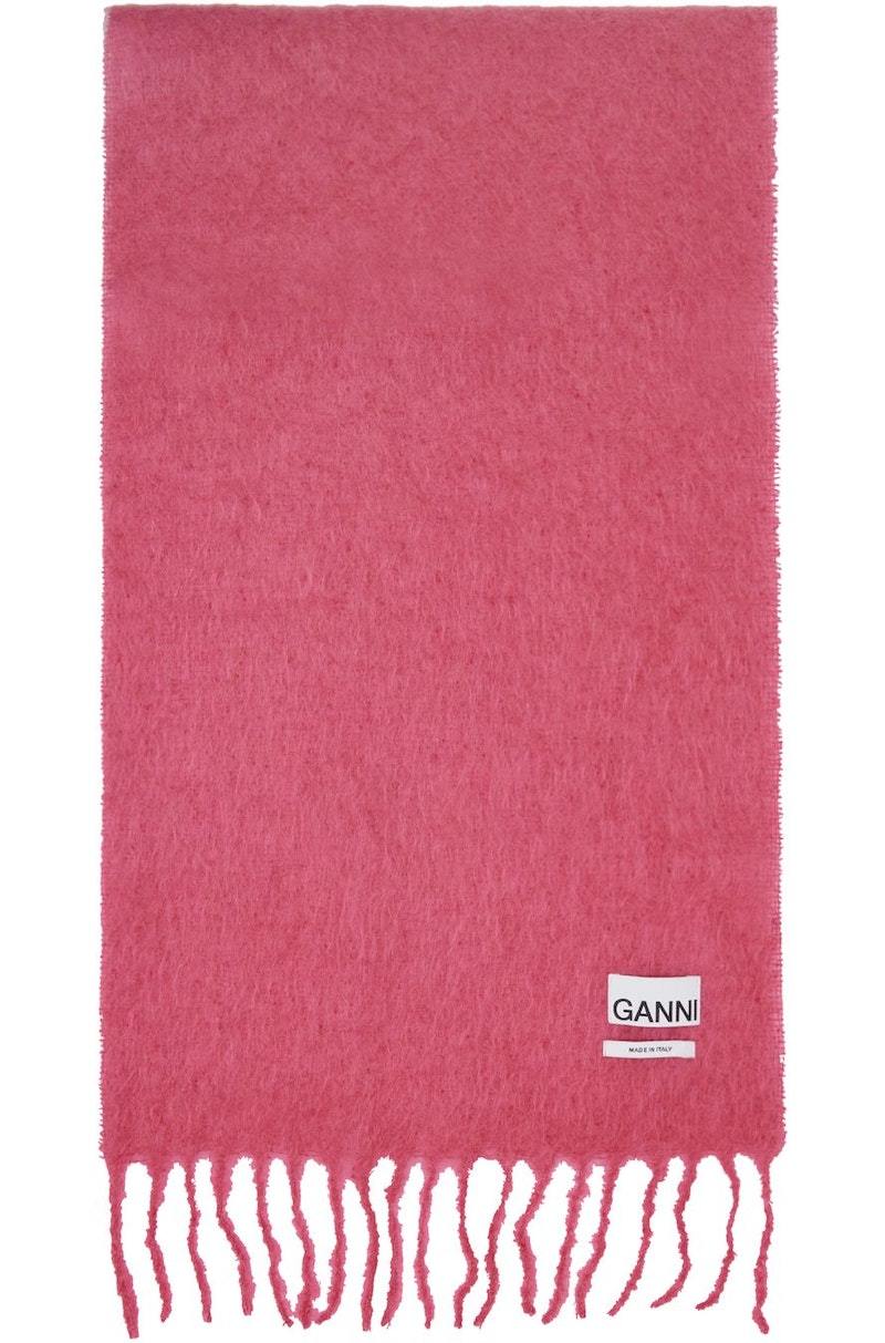 GANNI Pink & Yellow Gradient Scarf | Garmentory