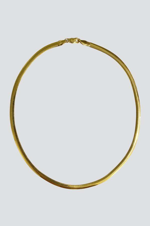 14K Gold Vermeil Herringbone Chain Garmentory