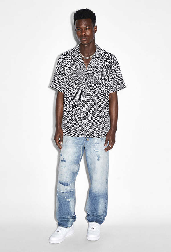 Ksubi Check Out Resort SS Shirt - Black