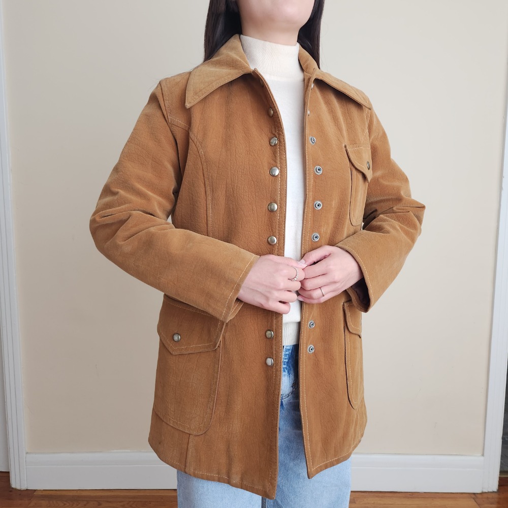 Tan suede outlet coat