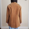 70’s Vintage Tan Suede Coat Jacket  - Thumbnail 4