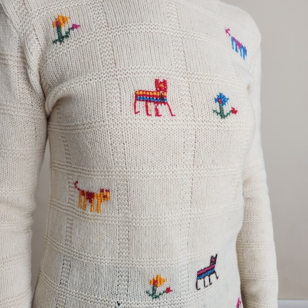 Embroidered Knit Sweater 