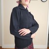 70’s Black Knit Collared Folk Cardigan - Thumbnail 3