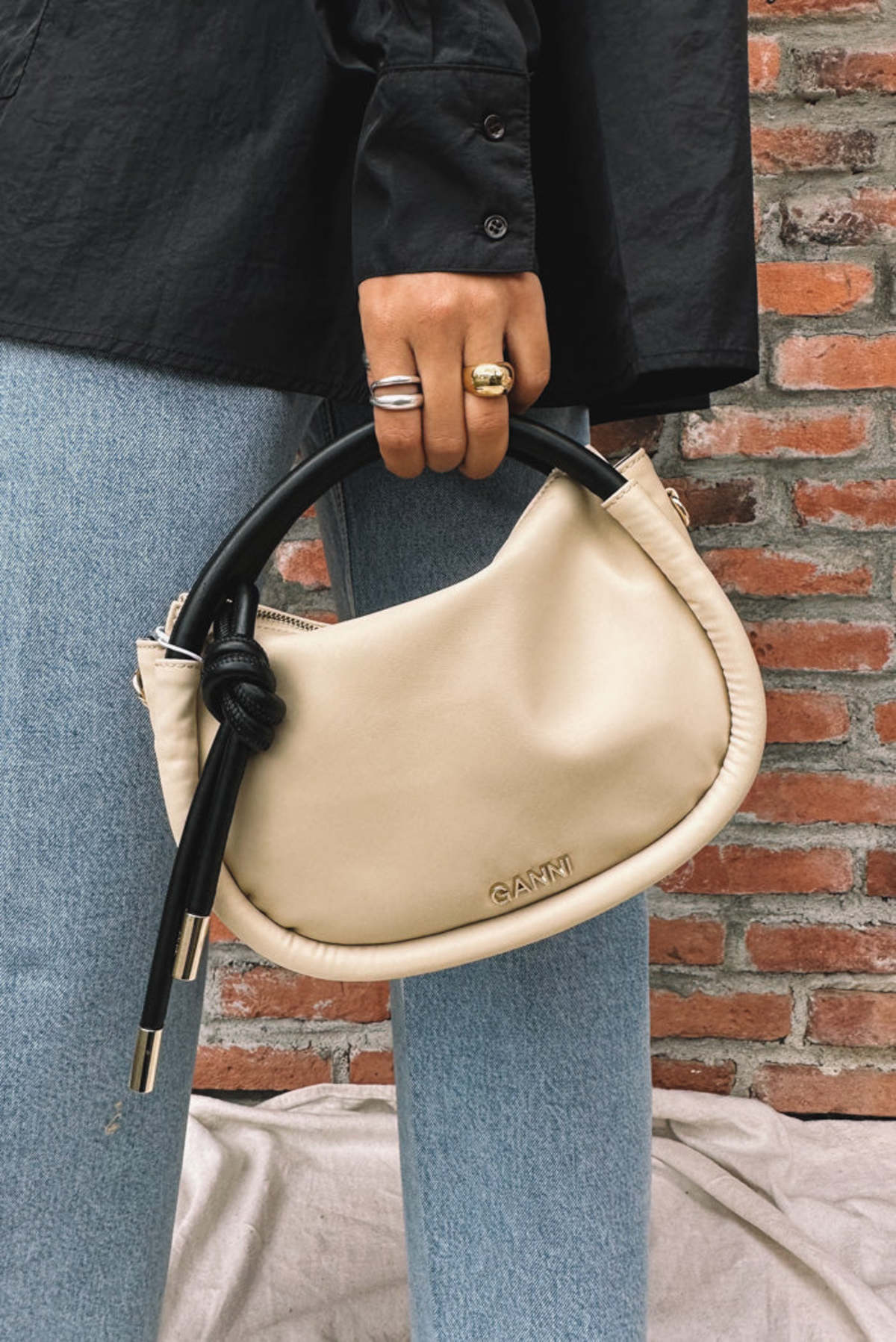GANNI ガニー knot bag GANNI Large Knot Bag GANNI