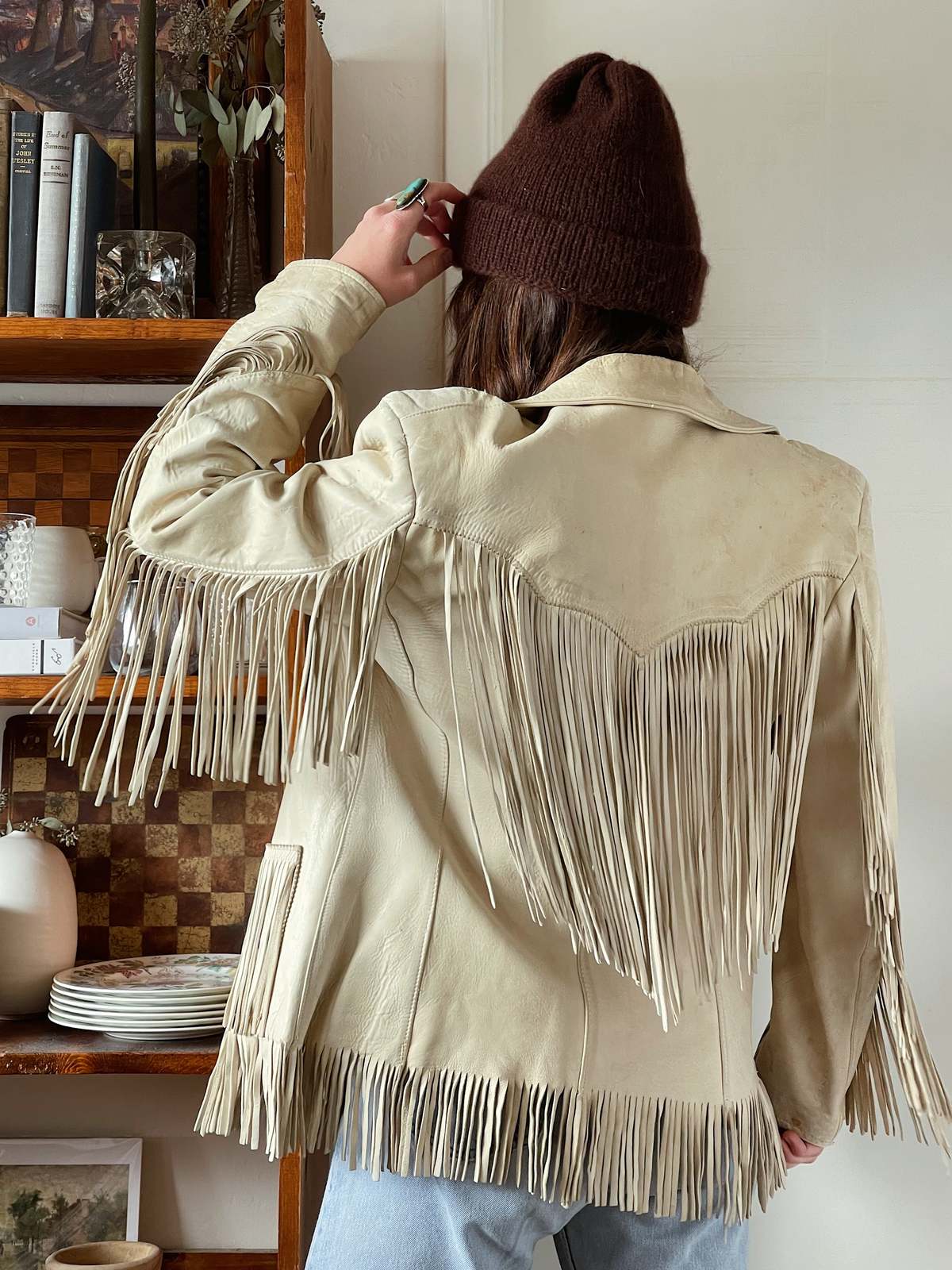 Fringe Jacket White Garmentory