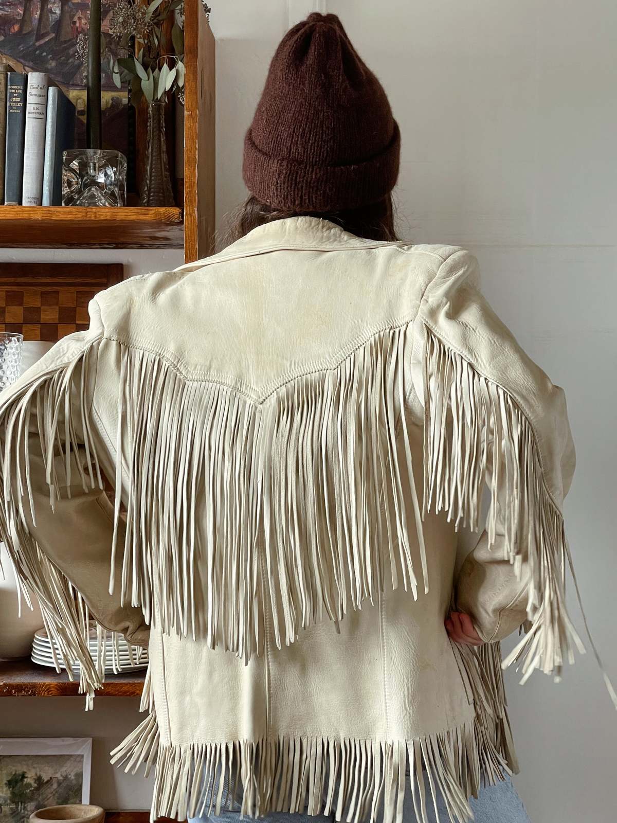Fringe Jacket White Garmentory