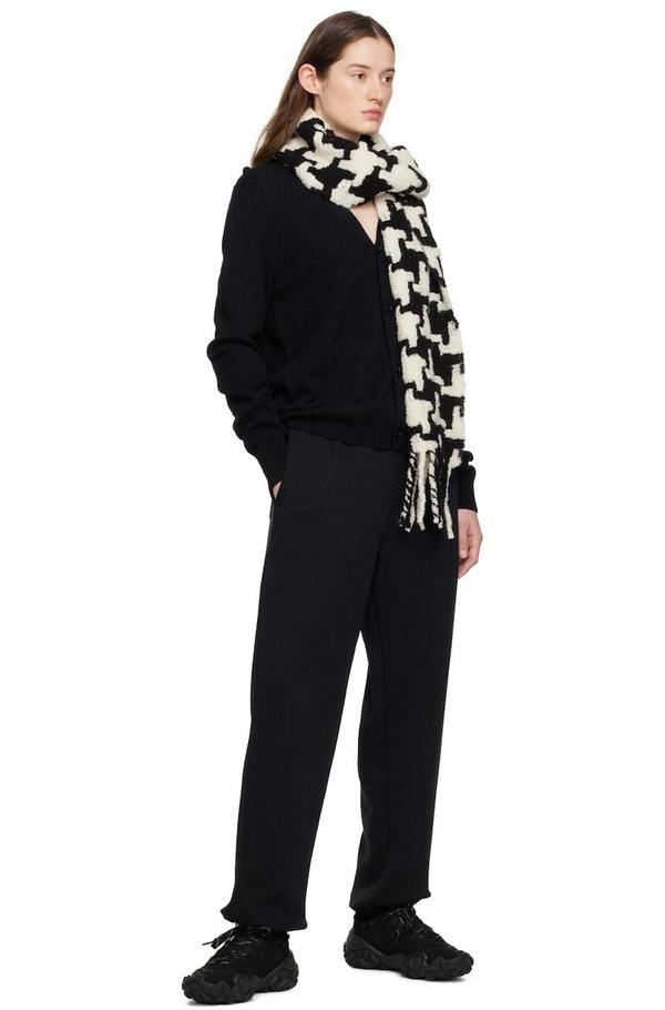 Acne Studios Houndstooth Scarf - White/Black | Garmentory
