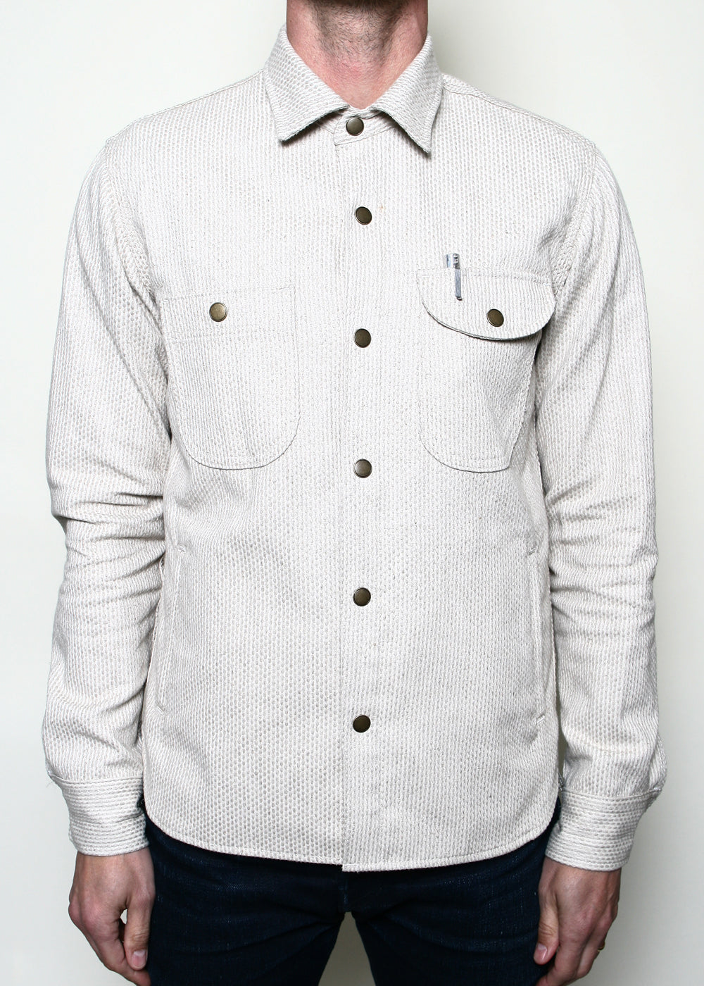 Rogue Territory Service Shirt - Natural Sashiko | Garmentory