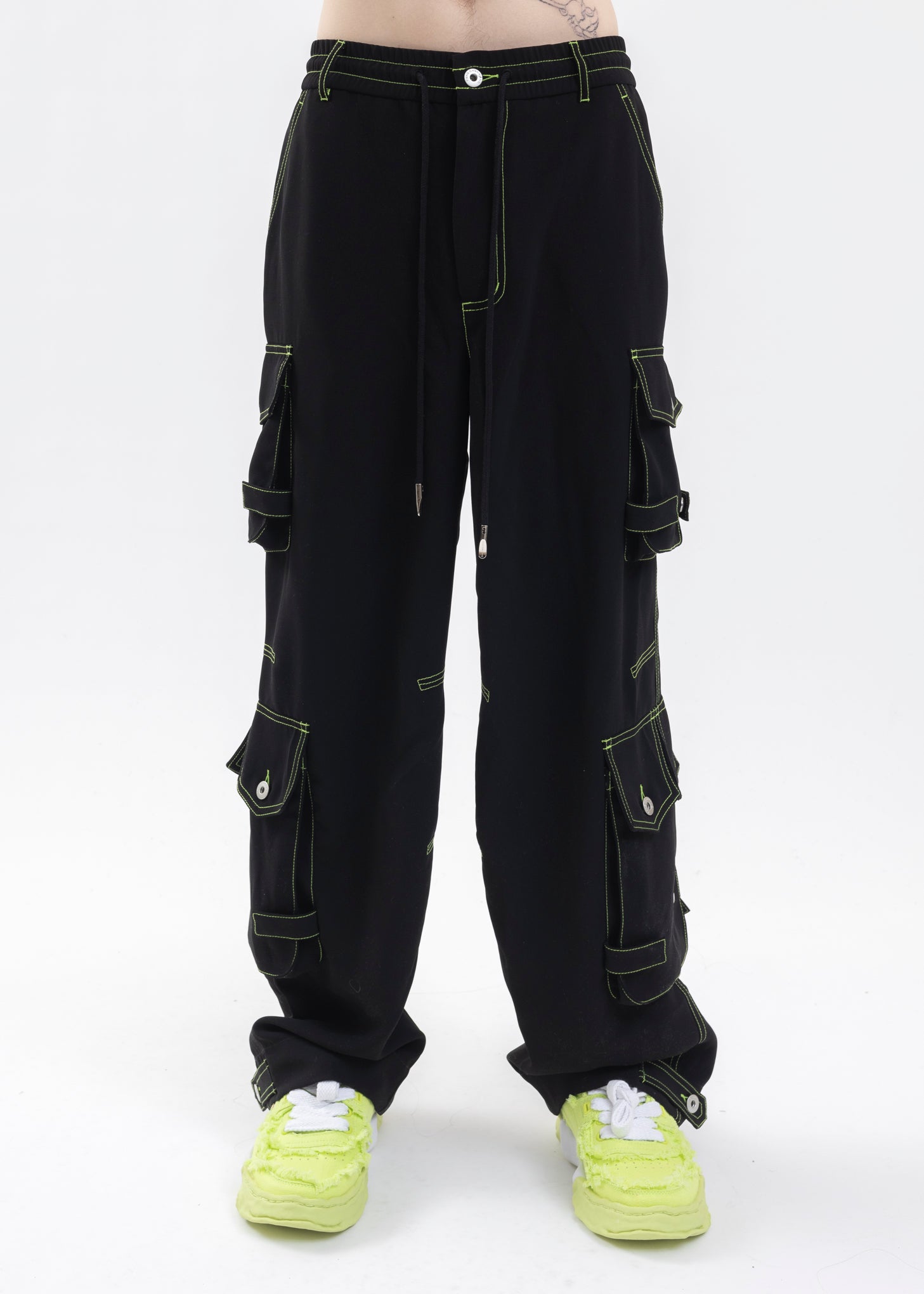 【BAON】[unisex] Stench stitch banding cargo pants BAON】[unisex] Stench stitch banding cargo pants (BAON