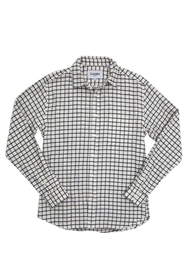 Corridor Check Shirt - White Corridor Check Shirt - White