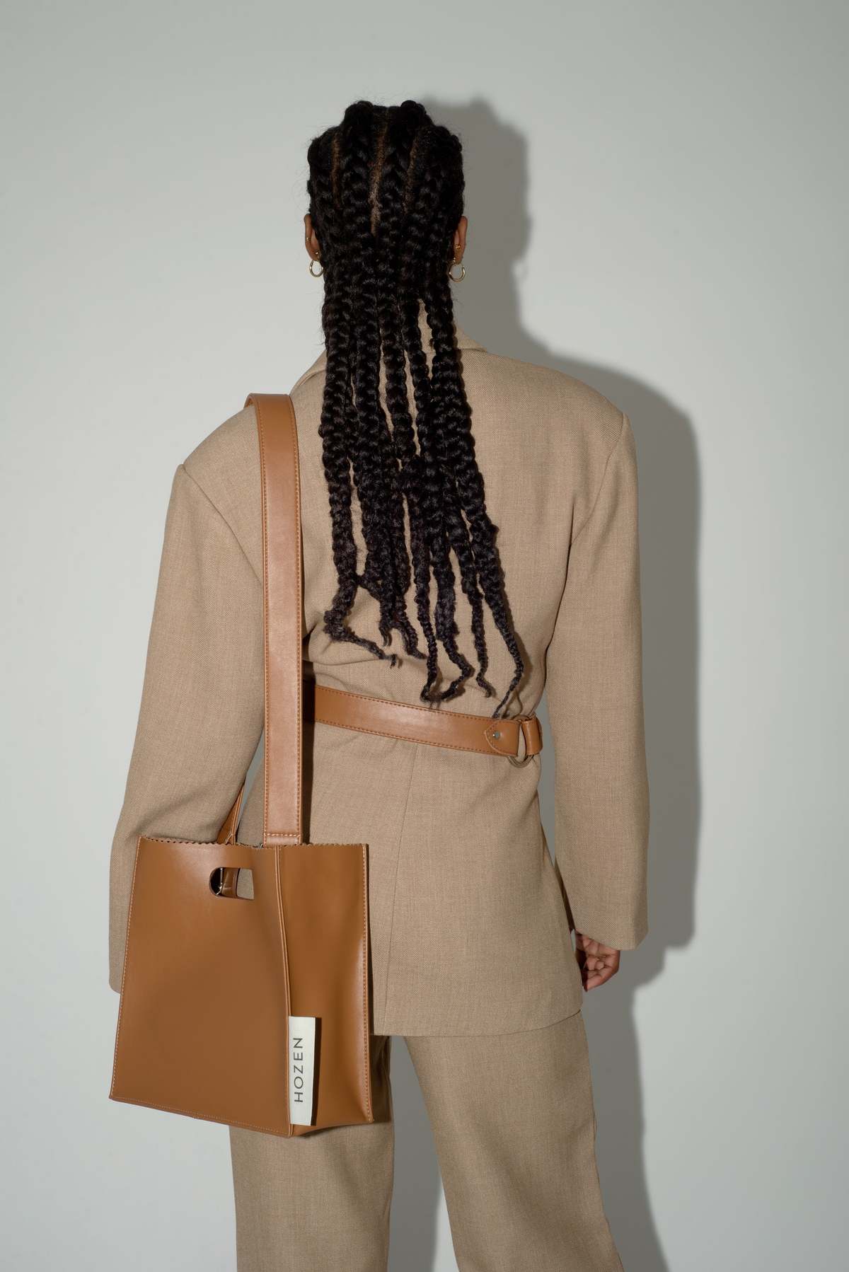 Hozen Sample Lunch Bag - Camel - Image 2 of 6