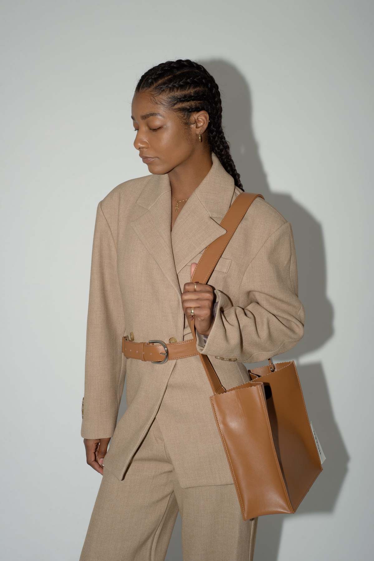 Hozen Sample Lunch Bag - Camel - Image 4 of 6