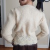 Vintage Pearl Mohair Knit Sweater - Thumbnail 6