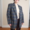 Vintage Dark Academia Plaid Blazer - Thumbnail 2