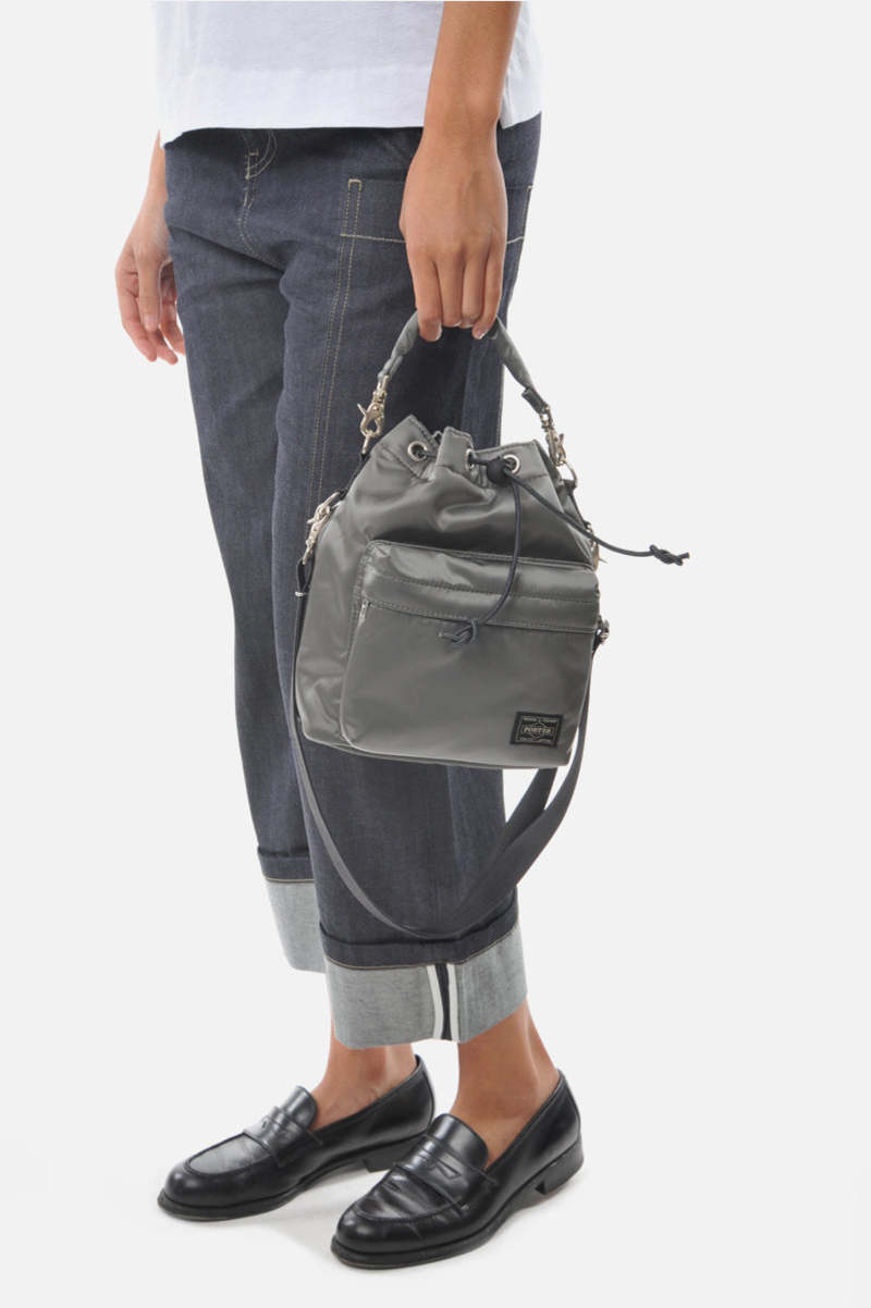 Porter Small Balloon Sac Tanker Bag - Grey | Garmentory