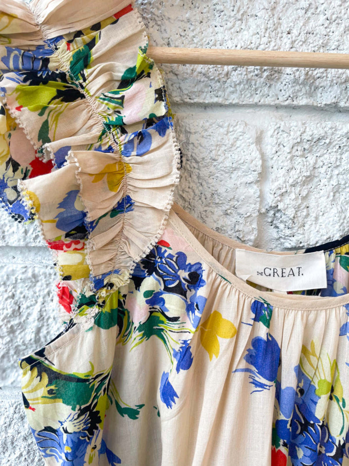 The Great. The Dove Dress Bright Grove Floral Garmentory