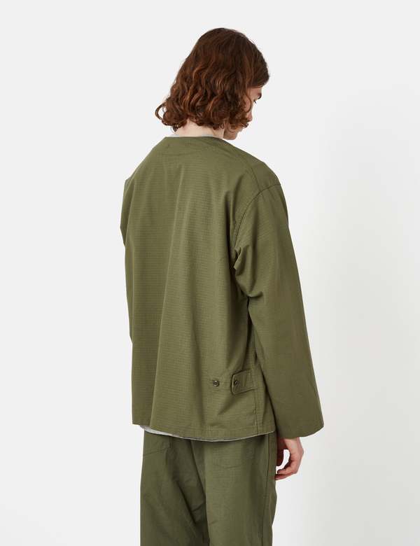 Engineered Garments Cotton Ripstop Cardigan Jacket - Olive