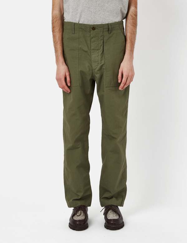 Engineered Garments Fatigue Relaxed Pant - Olive Green | Garmentory