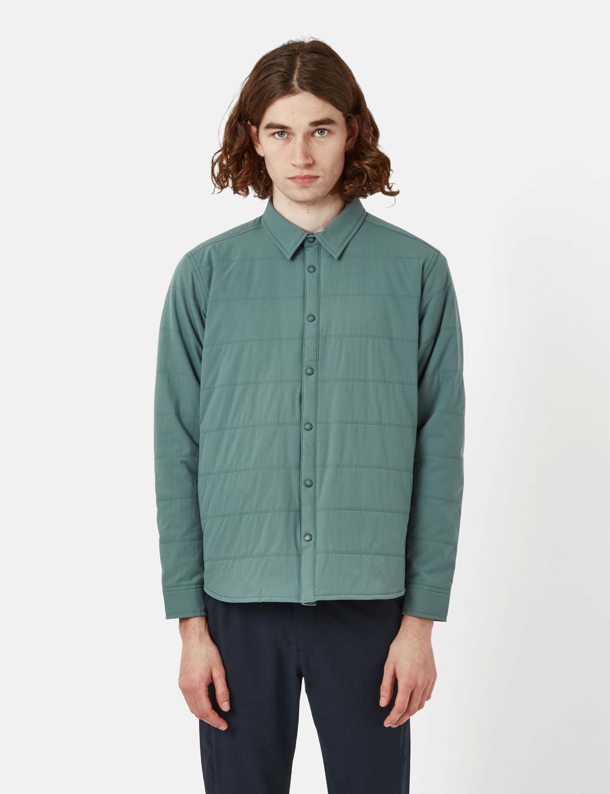 Snow Peak Flexible Insulated Shirt - Balsam Green | Garmentory