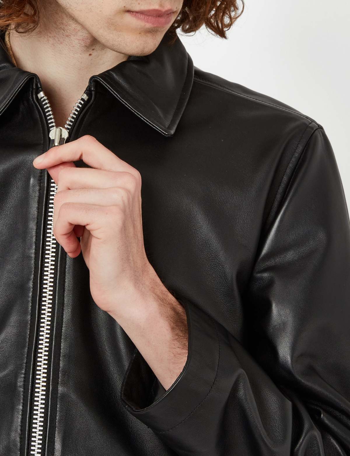 ジャケット・アウター short leather jacket black SHORT LEATHER JACKET BLACK – Sunflower