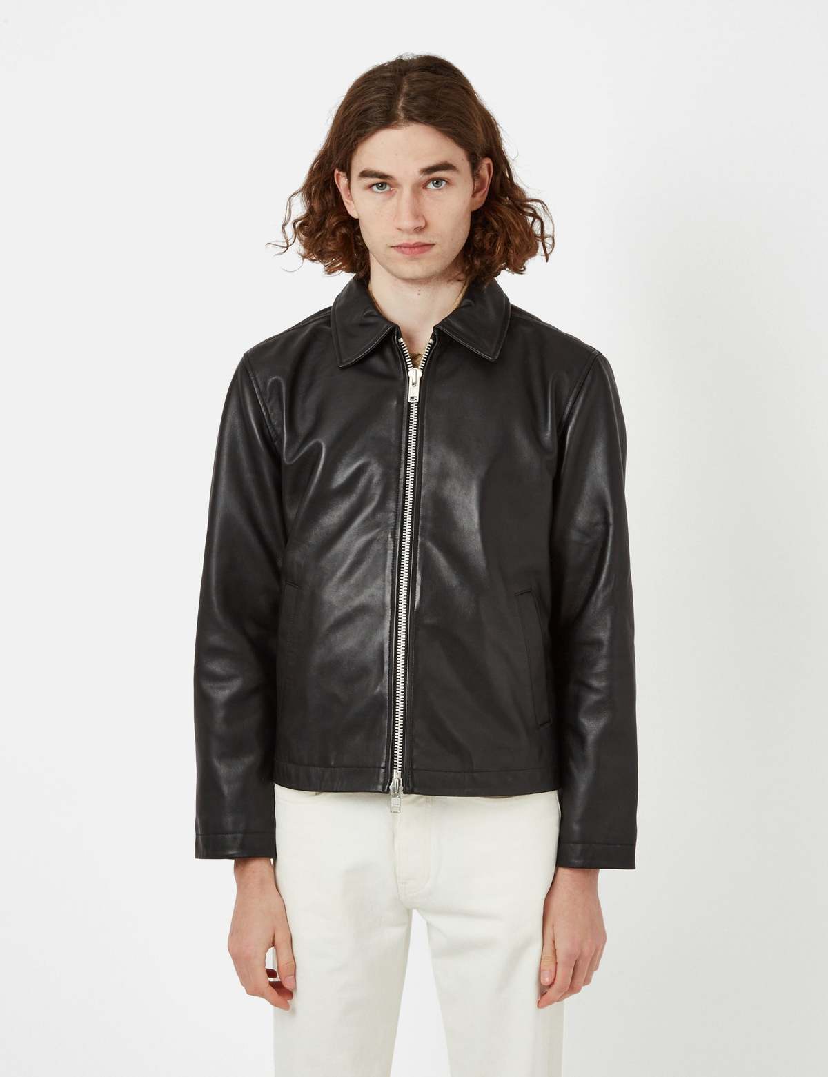 sunflower サンフラワー short jacket xxl SUNFLOWER Short Leather Jacket Sunflower