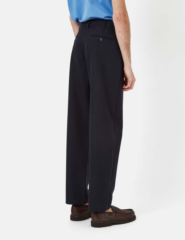 Sunflower Relaxed Soft Trousers - Navy Blue | Garmentory