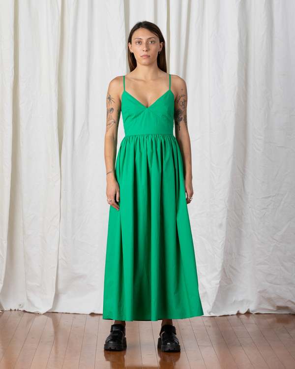 Ali Golden Tie Back Maxi Dress - Kelly Green | Garmentory