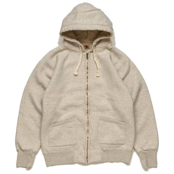 Strike Gold Heavy Weight Loopwheel Zip Hoodie - Oatmeal | Garmentory
